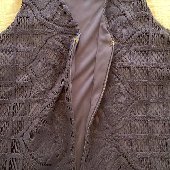 Lilly Pulitzer navy knit crochet cocktail dress - Picture 10 of 12